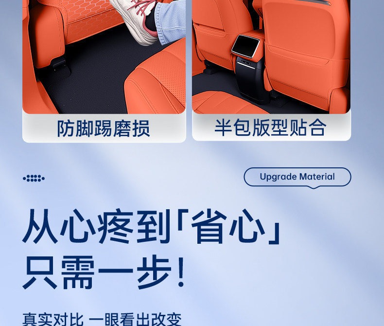 Suitable for Lynk & Co 10Em-P Seat Anti-Kick Pad, Rear Seat Backrest Protection, Car Interior Modification Accessories