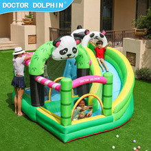 博士豚|熊猫充气城堡家庭室内用儿童充气城堡大滑梯充气蹦蹦床