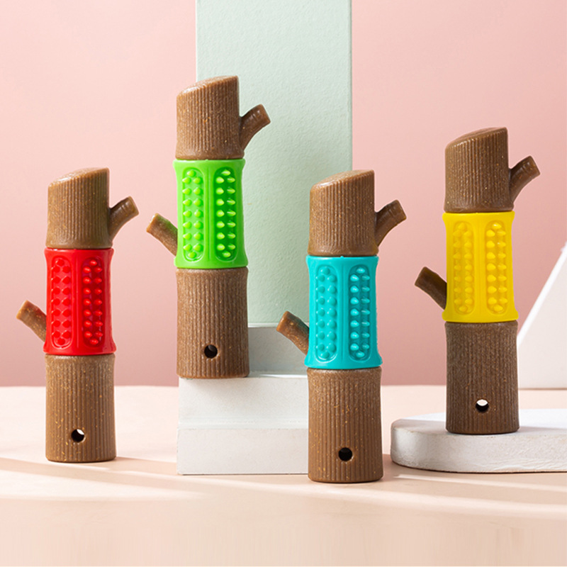 Perro transfronterizo mordedura de juguete serie perro diente limpieza y molienda palo artefacto mordedura resistente perro mascota juguete al por mayor