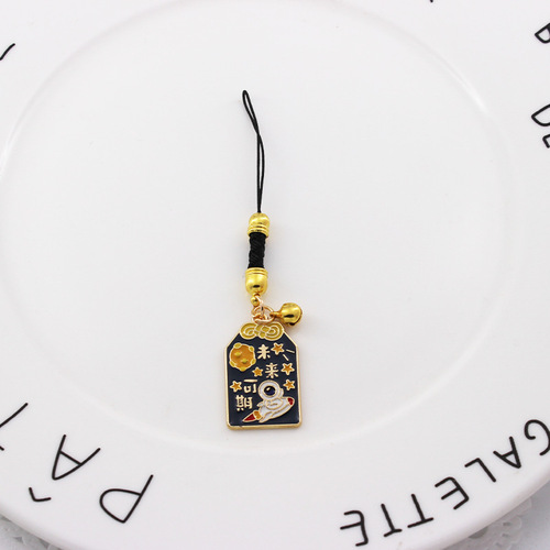 Lucky tiger mobile phone pendant, tiger and tiger are powerful, Ruyi Yushou pendant is cute, everything is successful, U disk rope chain gift