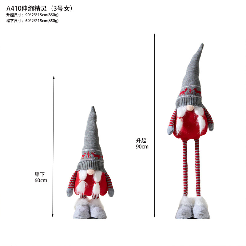 Muñeco Gnomo Navidad Extensible