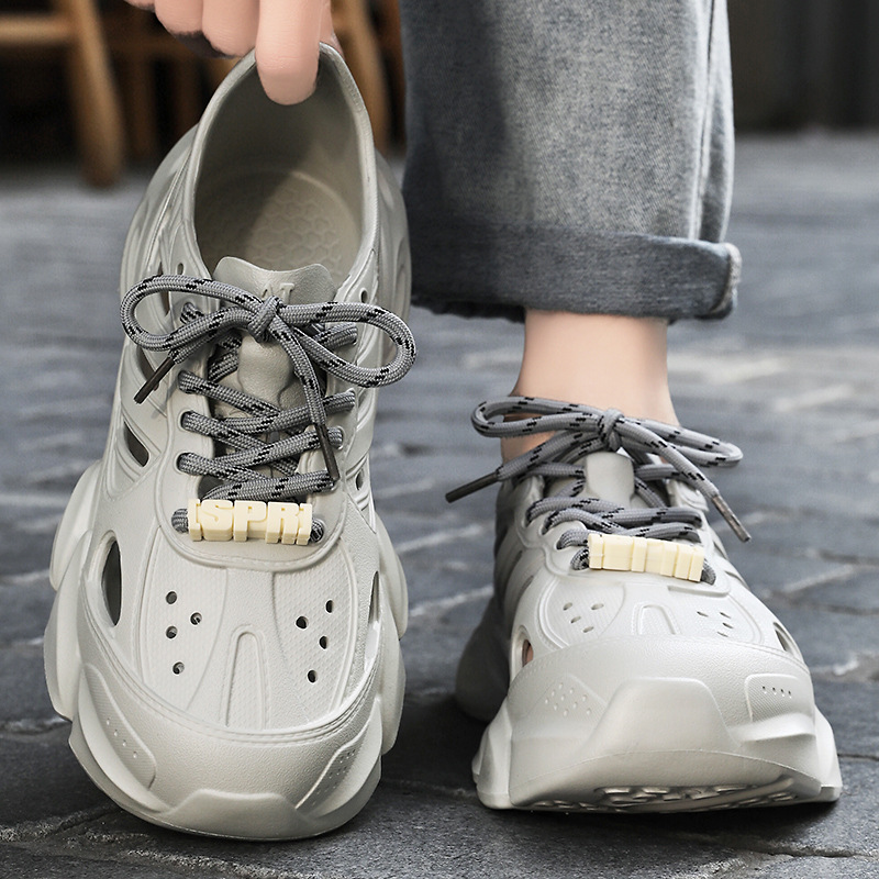 Sandalias hombre hueco verano nuevo transfronterizo talla grande zapatos de hombre zapatos con agujeros transpirables zapatos con cordones EVA hombres al por mayor