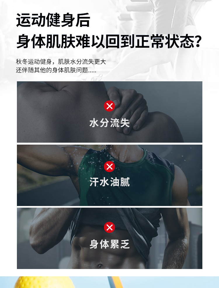 阿迪达斯adidas运动后舒缓洗发沐浴二合一男士沐浴露乳液持久留香详情2