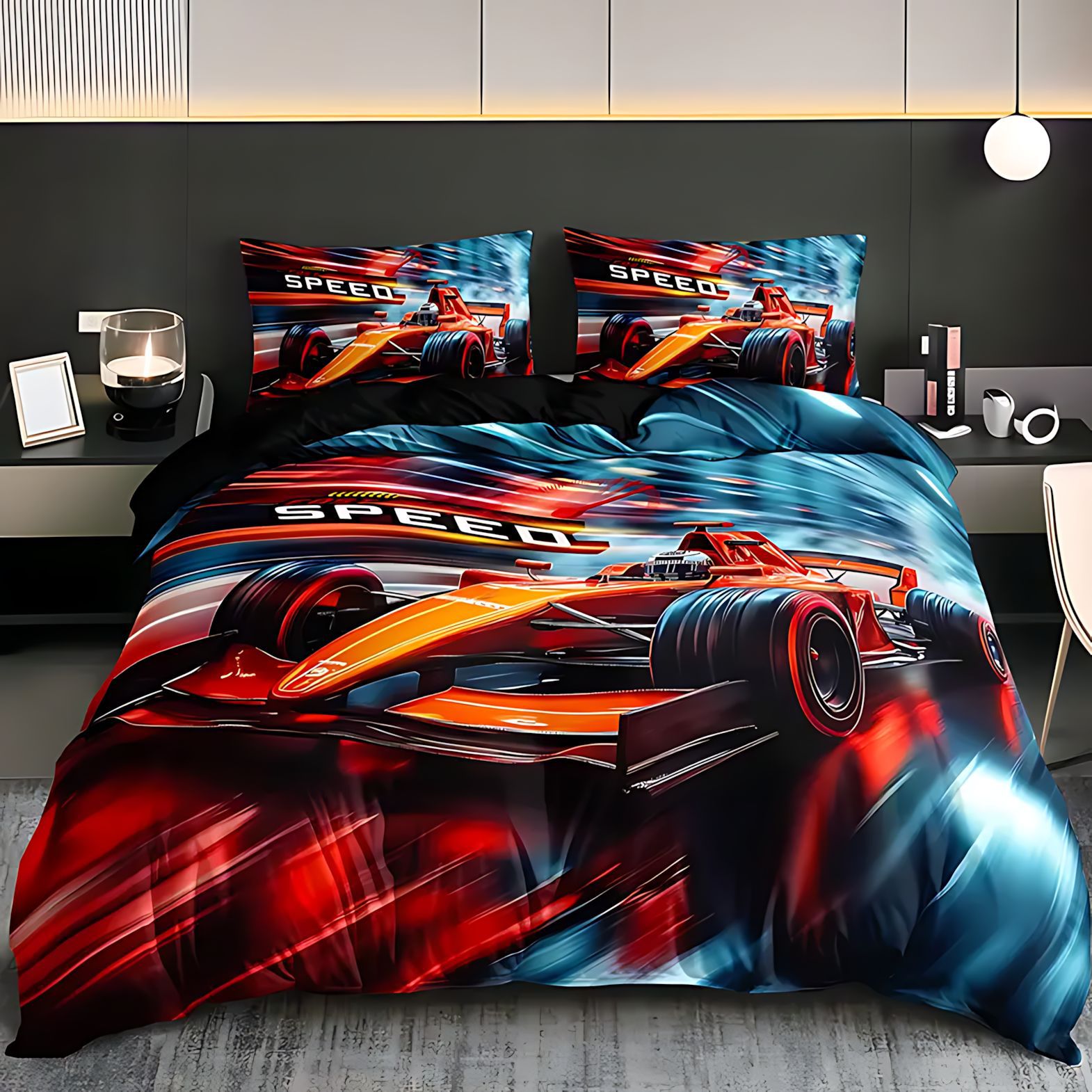 TEMU / JIT Kit de colcha de cama de impresión digital de alta definición para el comercio exterior