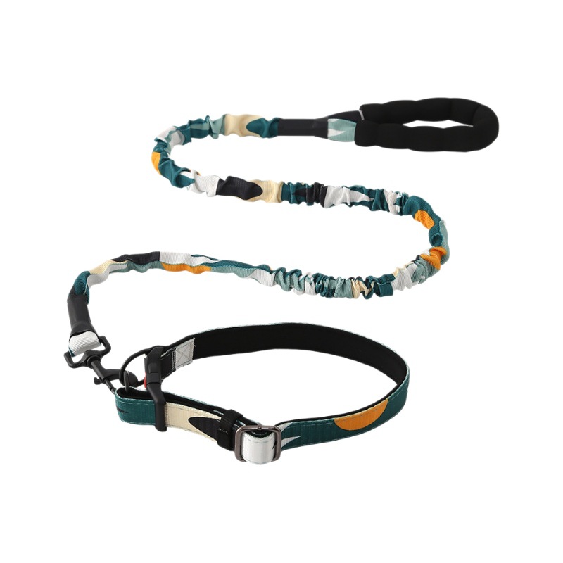 Cuerda P a prueba de explosiones y anti-mordedura Cadena telescópica para perros Cuerda de tracción para perros medianos y grandes Cubierta de cuello Amortiguador elástico Cuerda para perros al por mayor