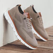 W 33658 Breathable Flyknit Loafers ͸����֯�����ָ�Ь