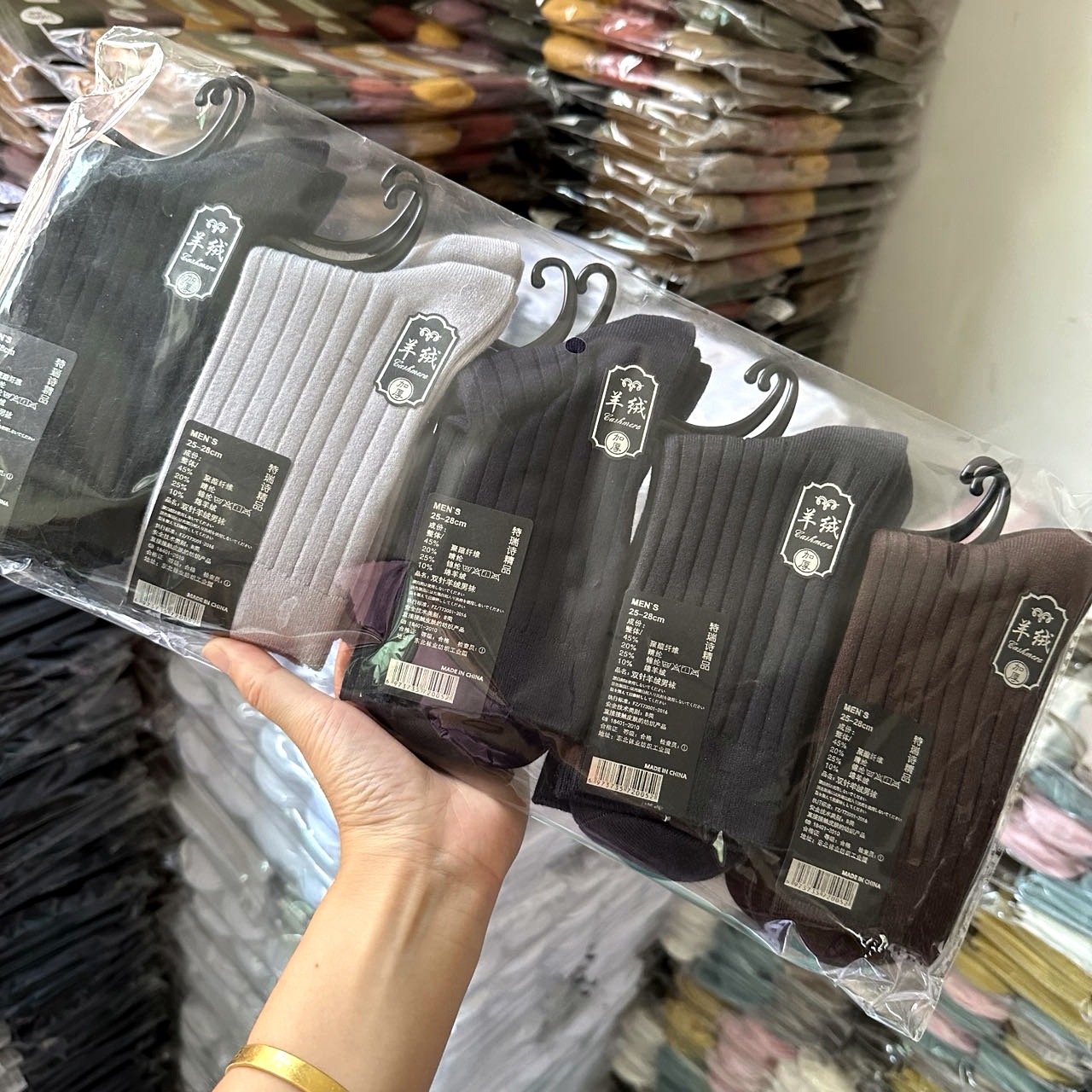 ¡Para el supermercado! Calcetines gruesos cálidos de alta gama calcetines de lana de invierno para hombres calcetines de Cachemira de invierno medias gruesas para niñas