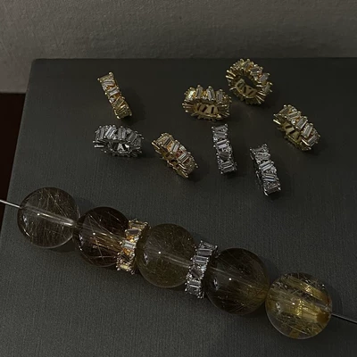 Bow Bead Spacer Bracelet — Zərgərlik ara hissələri