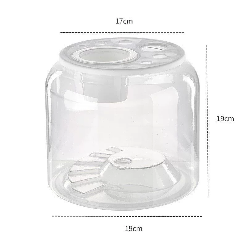 Plastic turtle breeding cylinder micro -landscape hood living room transparent lid lizard lizard climbing cylinder