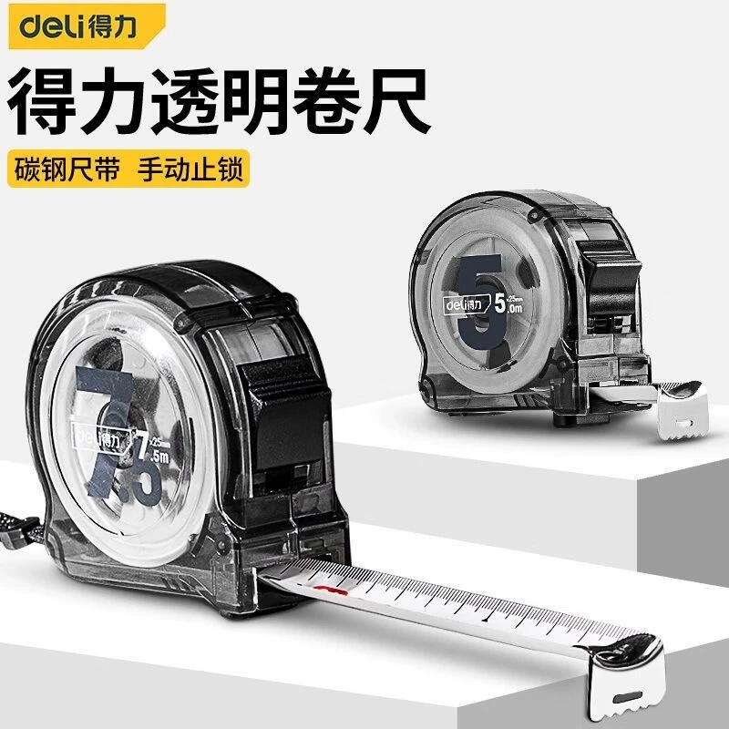 Уплотнительная рулетка Прозрачная стальная рулетка утолщенная столярная линейка