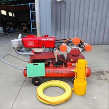 抗洪抢险钢桩木桩植桩机 便携式防汛打桩机 河堤支护防护治理设备