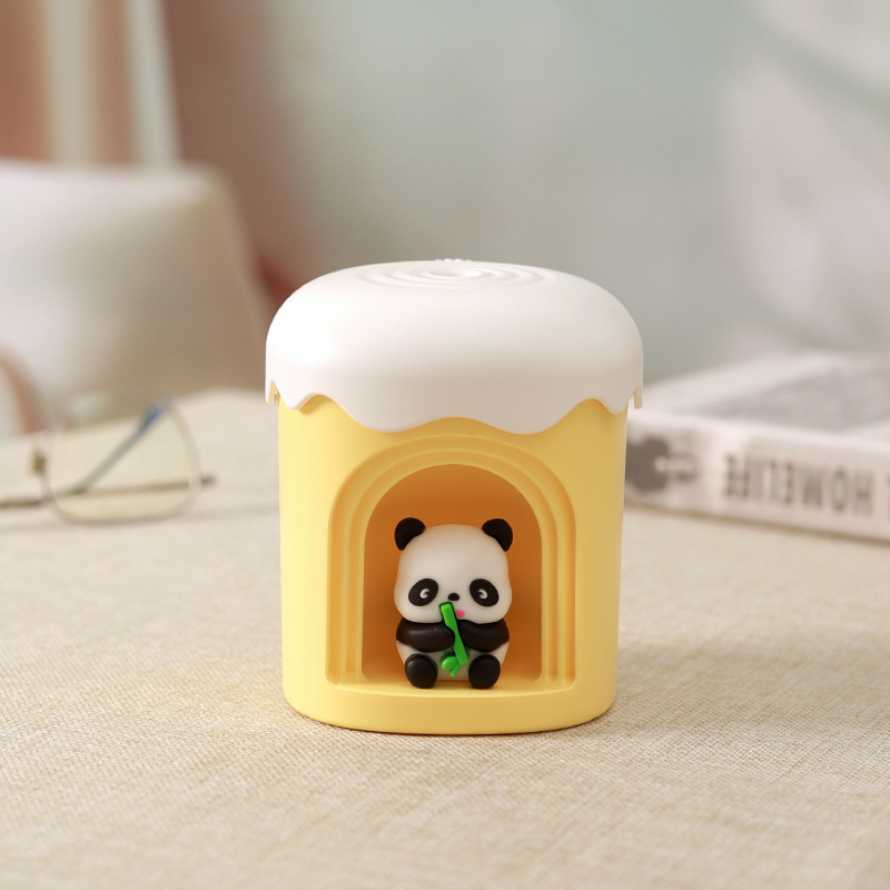 漫画パンダ漫画小型加湿器 USB 水補充スプレー空気加湿かわいいオフィスデスクトップギフト|undefined