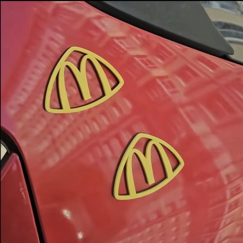 【Maybach】Mcdonald's m Logo Car Sticker Magnetic Car Decal 3D Printed Label Creative Car Sticker Crafts 【Maybach】Mcdonald's m Logo Car Sticker Magnetic Car Decal 3D Printed Label Creative Car Sticker Crafts