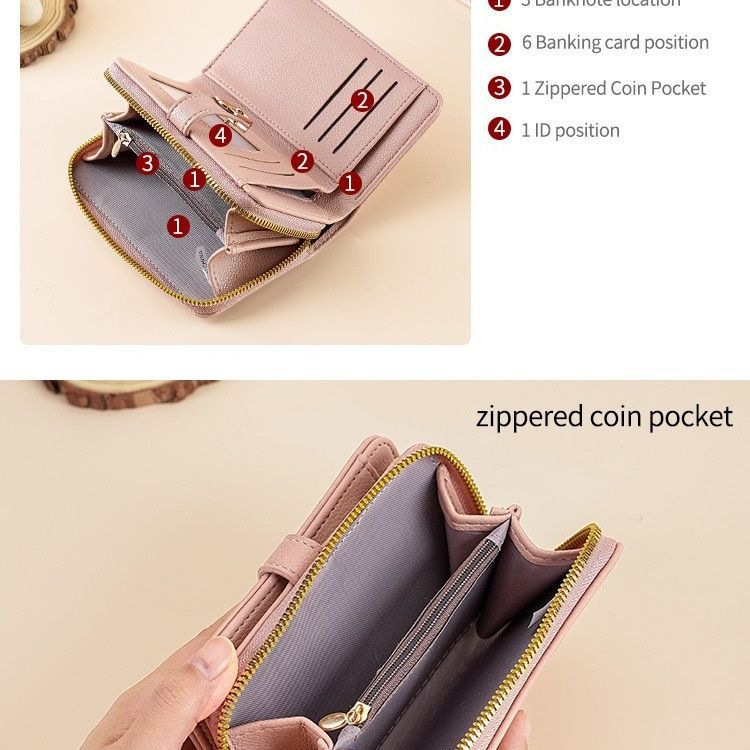 Nuevo clásico retro bolso de cambio simple monedero de color sólido mini bolso de monedas portátil bolso de tarjetas pequeñas
