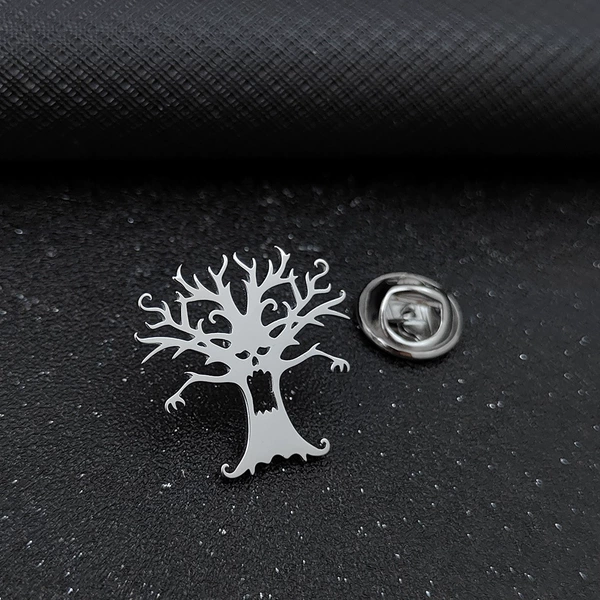 Silver-butterfly button single package