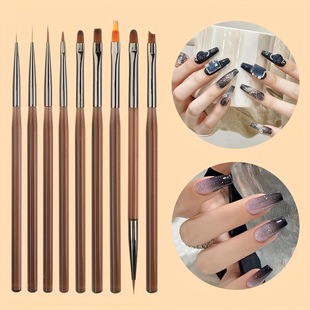 Japanese Manicure Special Brush suit Painted Line Brush Phototherapy Brush Flower Sweeping Brush Manicure Special Tools