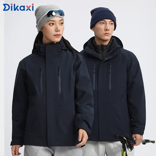 冲锋衣外套羽绒秋冬户外三合一登山服男女山系防风印字企业团体服