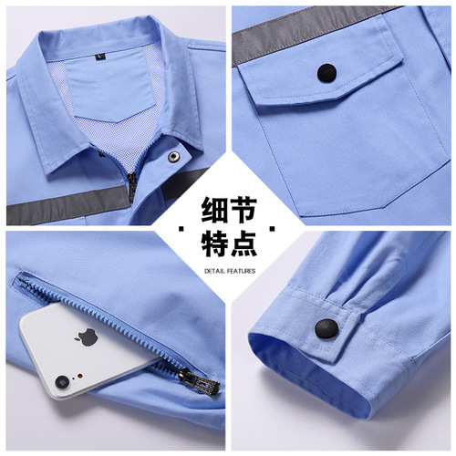 Summer cooling fan clothing with reflective strips men's air conditioning clothing sun protection jacket construction work fishing overalls