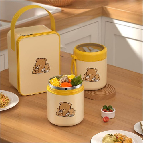 Tedmei 316 breakfast cup Japanese style portable microwave soup cup can 304 stainless steel insulated lunch box for work