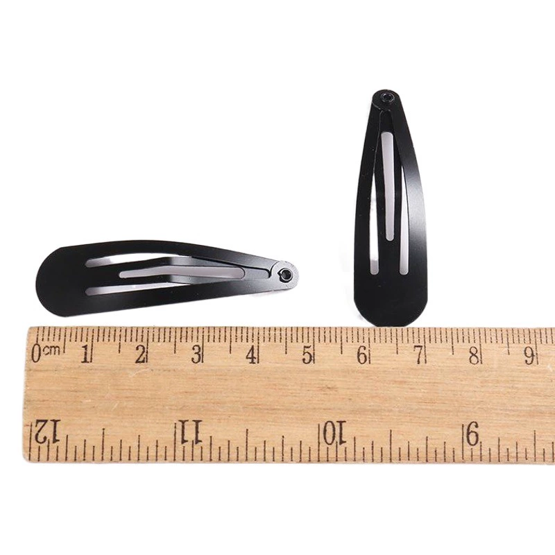 Трансграничная заколка Amazon Frosted Drop металлическая заколка для волос аксессуары для волос DIY головной убор аксессуары черный BB зажим длина 50 мм