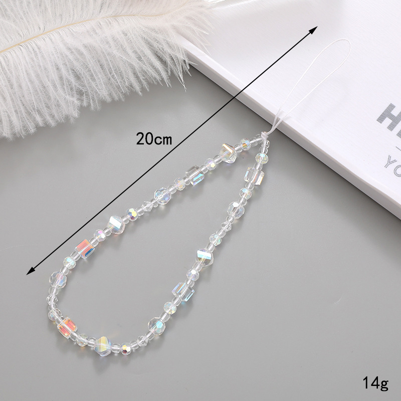 Nuevo color caramelo Oso de dibujos animados Cadena de teléfono móvil DIY caja del teléfono cordón cuadrado