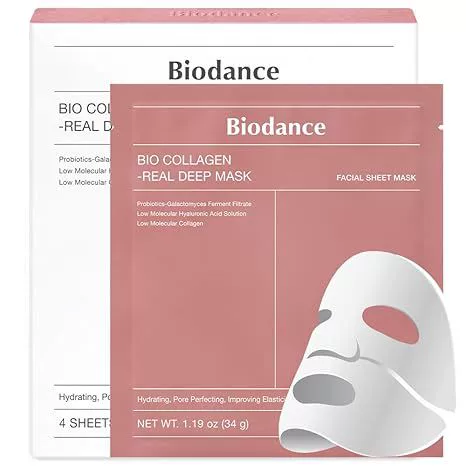 Кросс-бордер BIO-COLLAGEN Маска Bio-Коллаген Белизняющая Прозрачная Разделенная маска