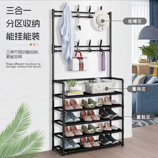 New Shoe Rack Multi-Layer Floor-Standing All-In-One Shoe and Hat Rack Bedroom Living Room Bag Rack Door Storage Simple Shoe Rack