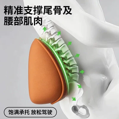 car cushion, lumbar pad, backrest: Waist support