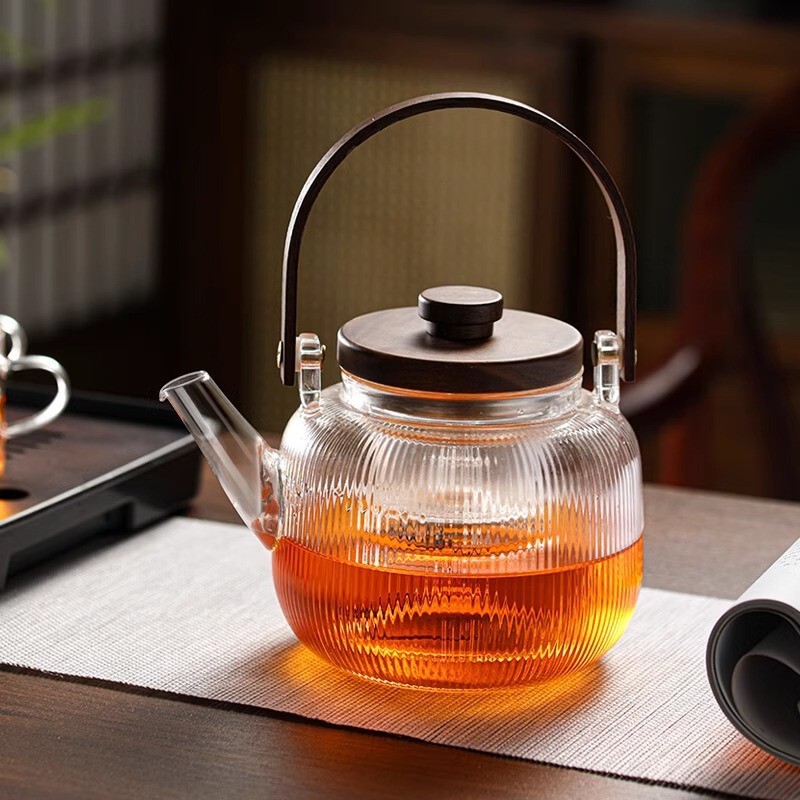 Glass Teapot 5 New High-Temperature Resistant Electric Ceramic Stove Tea Set with Handle