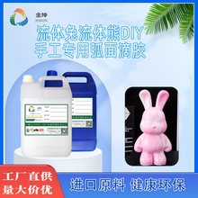 流体熊液体兔可用环氧树脂水晶滴胶  高止流手绘珠弧面滴胶可批发
