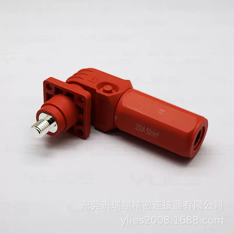 新能源储能接插件120A大电流连接器紫铜单芯储能厂家直供公母头