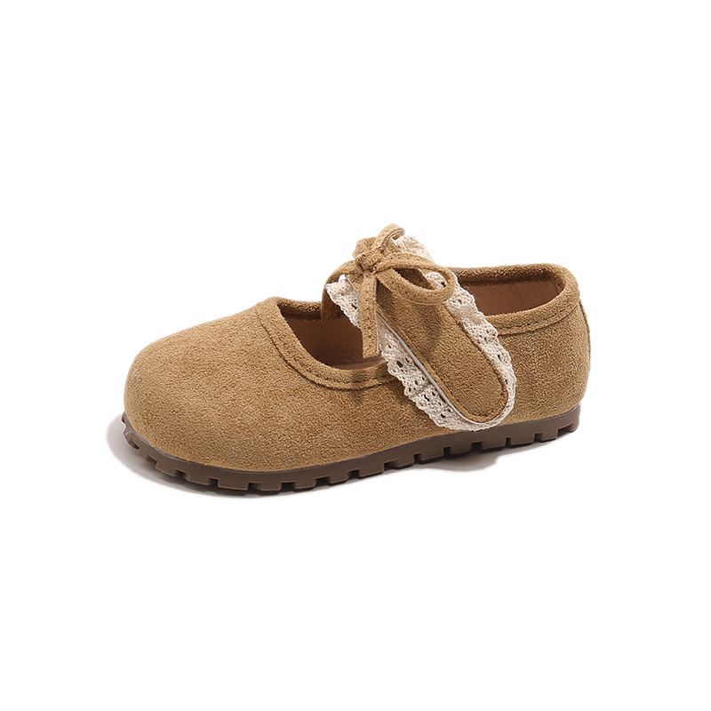 Zapatos de encaje de niñas 2025 primavera y otoño nuevos zapatos de arco de princesa de moda para niños zapatos de suela suave image 6