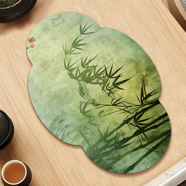 Almohadilla de drenaje de cuero absorbente Almohadilla de succión de arte de té Zen creativo chino image 10