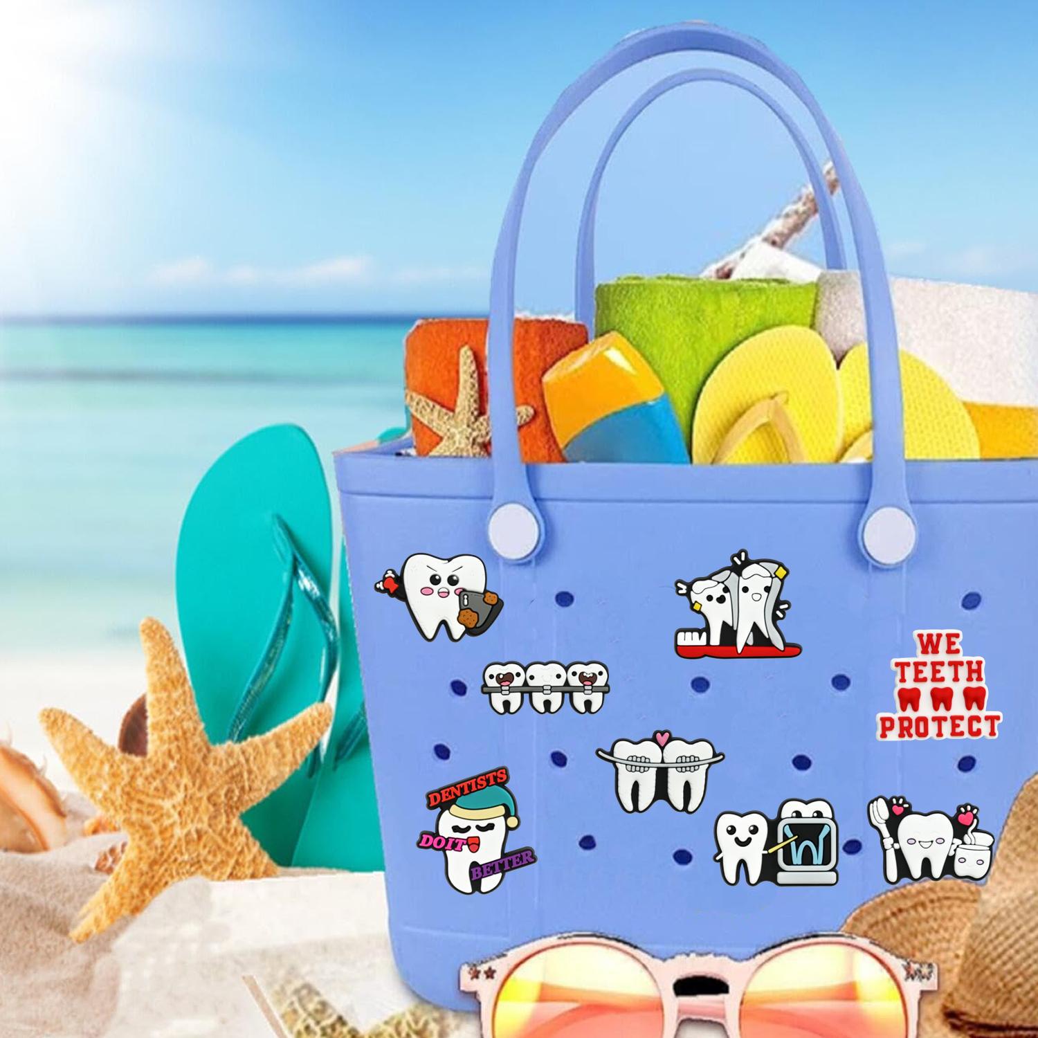 Hebilla de bolsa de agujero, cuidado creativo, zapatos de dientes, accesorios de bolsa de agujero de flor, accesorios de bricolaje, accesorios de zapatos de dibujos animados, accesorios, serie d