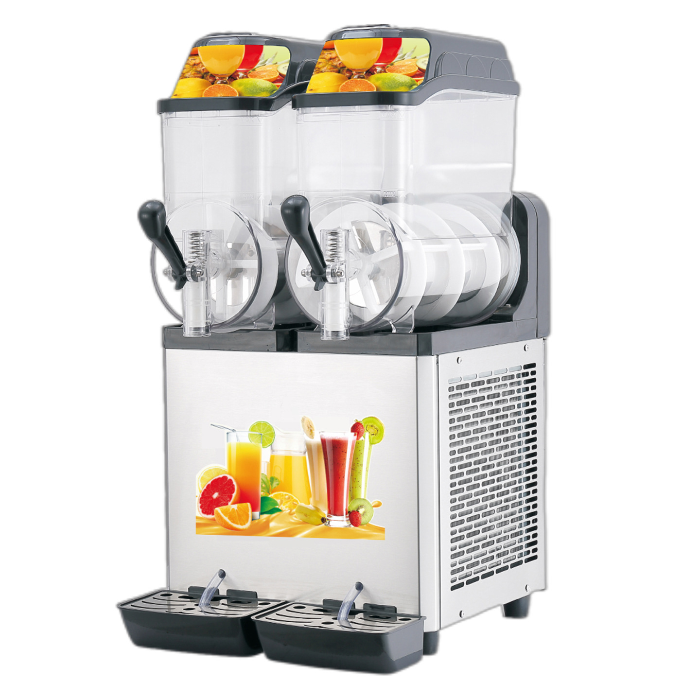 Máquina de nieve 110V / 220V Commercial Cafetería de un solo cilindro, dos cilindros, tres cilindros, máquina de derretimiento de nieve batido máquina de refrigeración automática