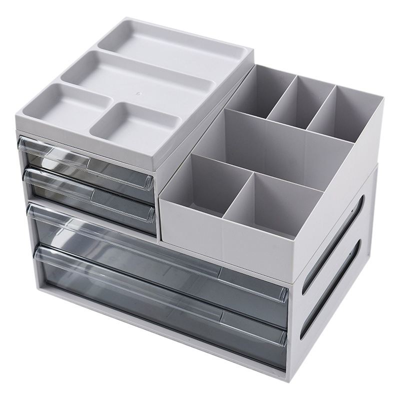 Caja de almacenamiento de escritorio caja de papelería de archivo suministros de oficina caja de organización multifuncional cajón caja de artículos diversos image 1