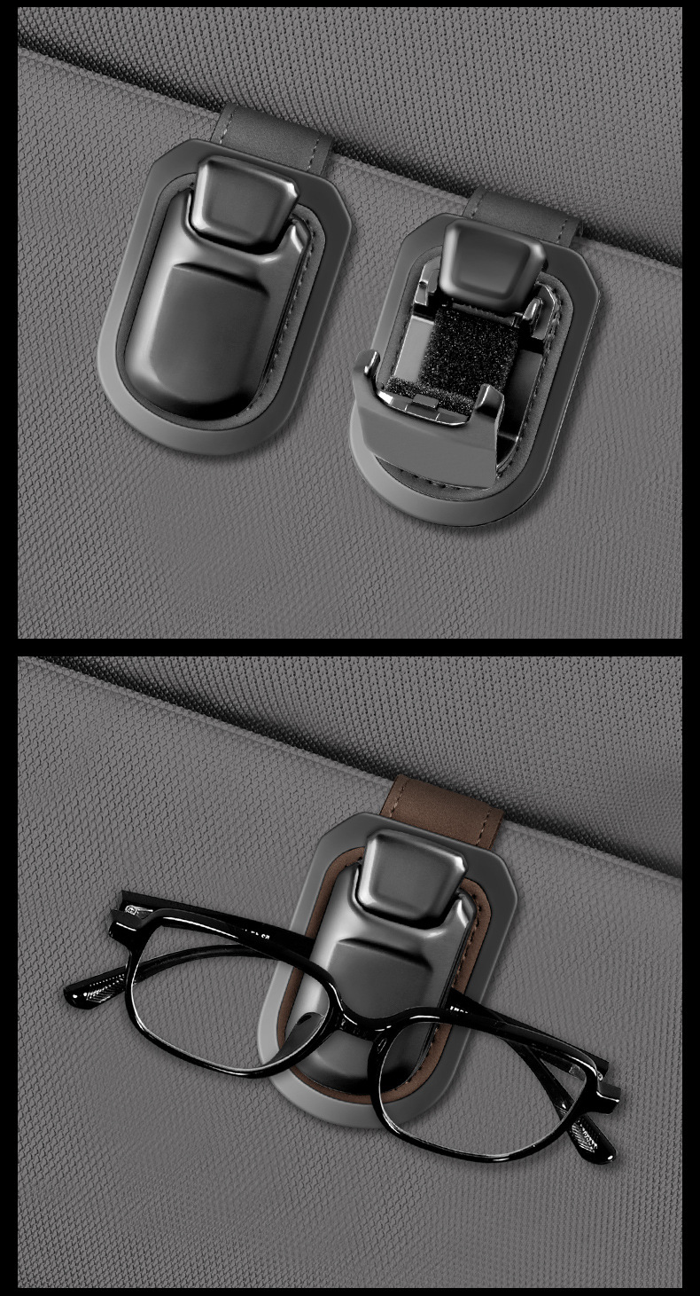 Shankedao/Shankedao New Multi-Functional Car Glasses Clip, In-Car Sun Visor Sunglasses Holder Storage Clip