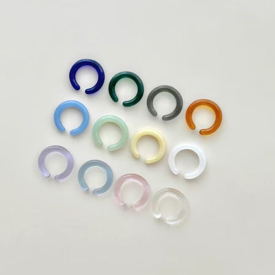 Color Circle 2024 New Explosion Ear Hanging High Sense Suitable for Round Face Summer Dopamine Earrings Exaggerated Earrings