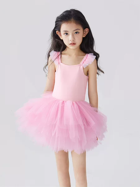 2026 New Style Suspender One-Piece Ballet Princess Dress Children's Dance Practice Clothes Performance Clothes Gauze Skirt Chinese Dance Costume