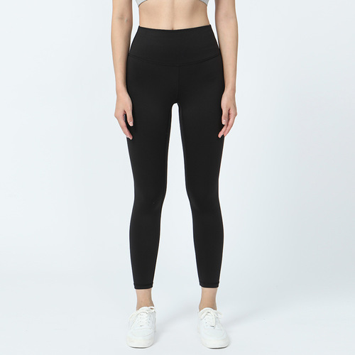 Winter and Spring New Fleece Yoga Pants, 9-inch, High-waisted Hip-lifting Fitness Running Women's Exercise Tight Pants
