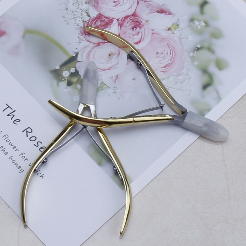 Acero inoxidable D-501 piel muerta alicates tijeras de uñas para manicura