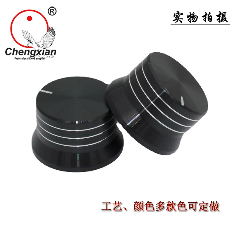 Малый диаметр 26 Большой диаметр 30 высота 18 мм черный серебристый алюминиевая ручка потенциометра многоугольный корпус аудиоусилитель Bluetooth-динамик