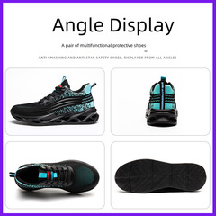 Factory Wholesale New Trend Safety Anti-Puncture Breathable Comfortable Lightweight Protective Shoes