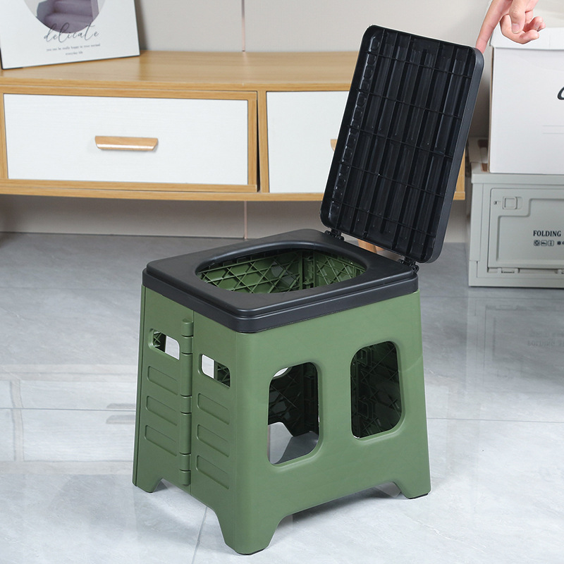 スポットアウトドアキャンプ折りたたみトイレ旅行用自動運転車トイレ緊急ポータブルトイレスツールトイレ