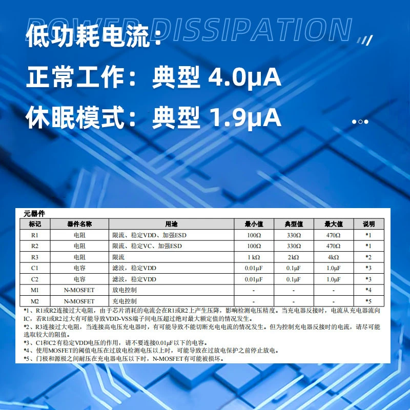 FM7021 2 Candid Lithium ion/Lithium Polymer Battery Protection Chip Double -Festival Lithium Battery Protection IC