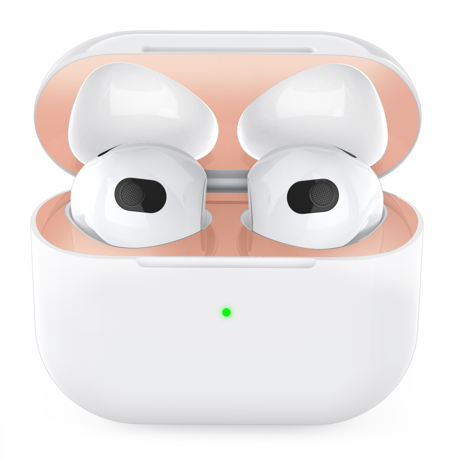 Aplicable a Apple auriculares a prueba de polvo pegatinas AirPods1 & 2 & 3 & Pro 2 de metal a prueba de polvo de níquel hoja pegatinas