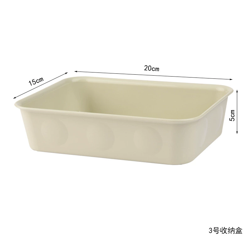 Desktop storage boxes, modular plastic organizers for drawers and counters, multiple sizes 10×10×5–35×25×5 cm