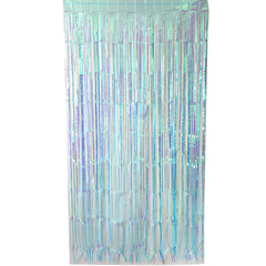Cross-border party supplies 1*2m transparent colorful water curtain Amazon balloon background rainbow water curtain