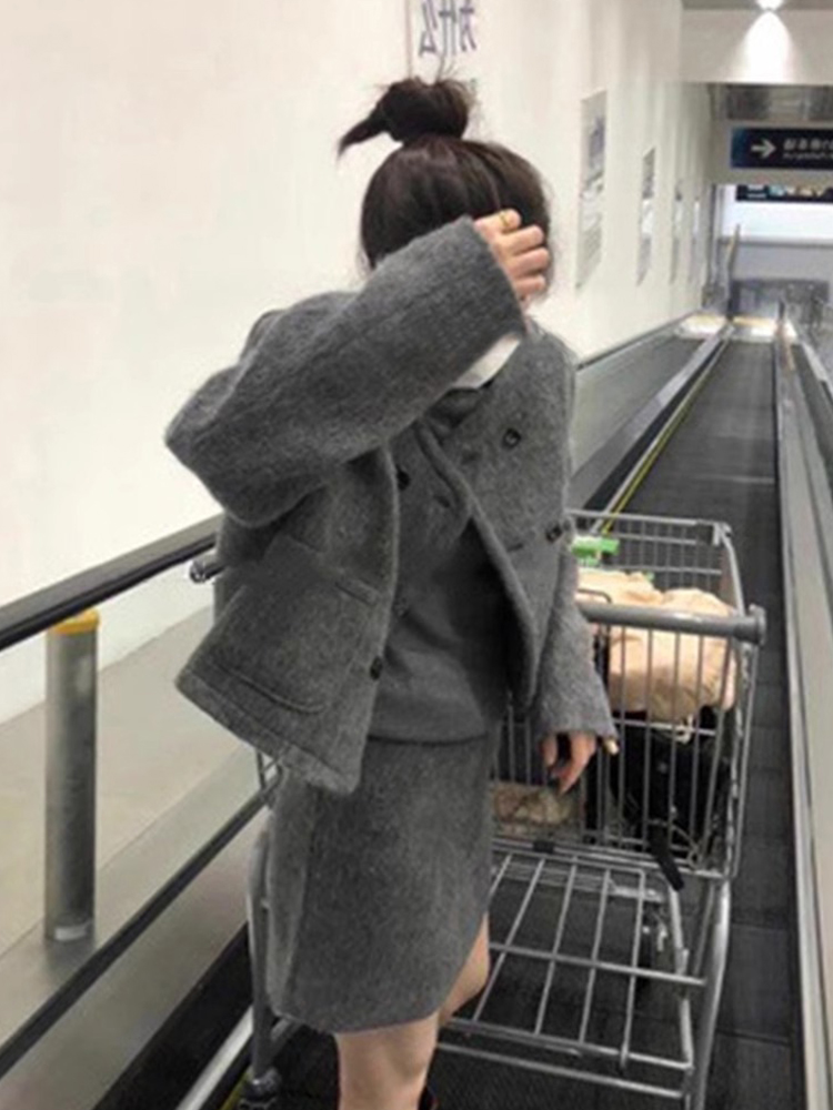 한국식 원피스 어린이 새 초가을과 겨울 세트 원피스 세트