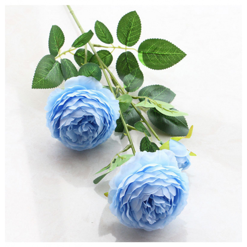 绢花室内假花干燥花玫瑰花花束餐桌花摆设客厅装饰花摆牡丹仿真花|undefined